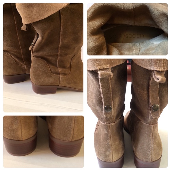 SOLE SOCIETY SUEDE LEATHER BOOTS/NWOT - Picture 8 of 17